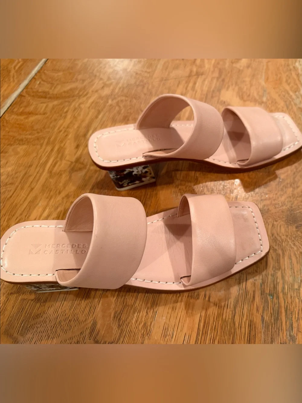 MERCEDES CASTILLO Lavinia Double-Strap Slide Sandals